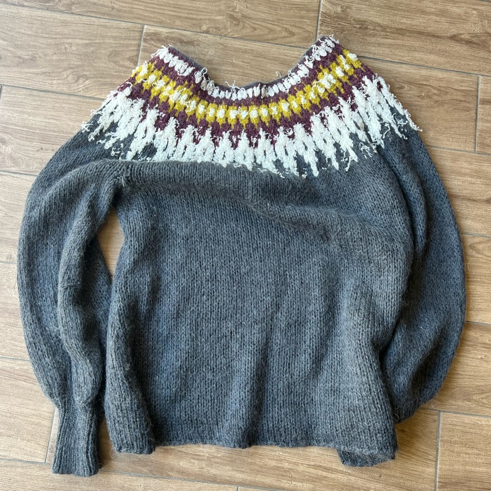 free people off the shoulder sweater